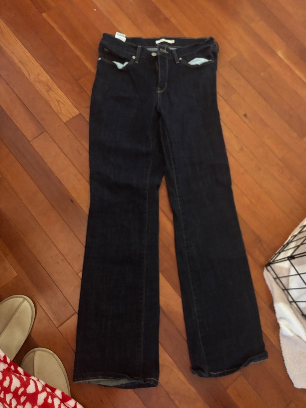 The Limited Dark Wash Flare Jeans - Black